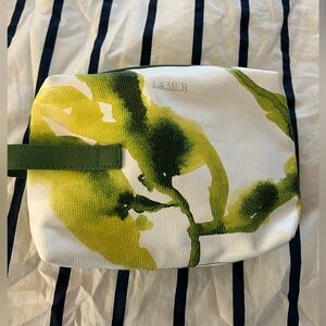 La Mer cosmetic bag pouch